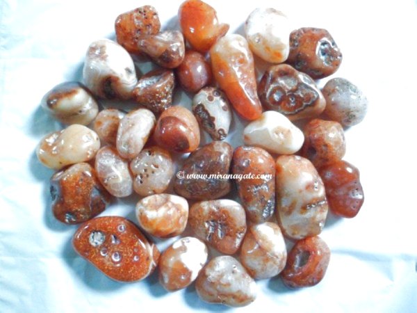 Red Carnelian Pebbles Stone Services in Khambhat Gujarat India